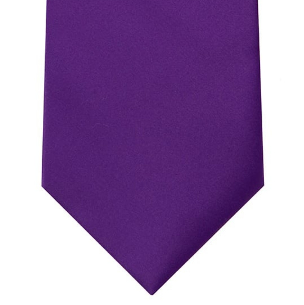 Purple Solid Tie